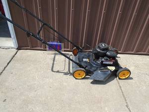 3.75 hp Push lawn mower. Used condition. Tested & works. As shown.