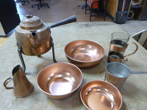 lot 75 image: Vintage Copper Coffee Set