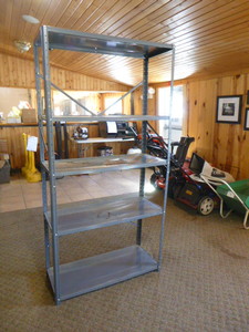 lot 5 image: 5 Tier Metal Shelving