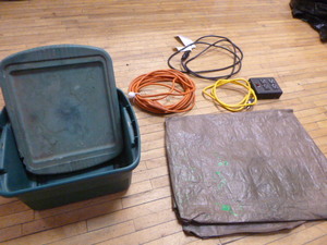 lot 30 image: Extension Cords and Tarp