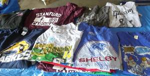Adult size Medium - 2 sweatshirts - 22 tshirts