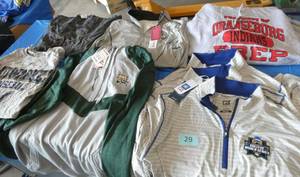 Adult size Medium - 1 sweatshirt - 3 tshirts - 5 Jackets
