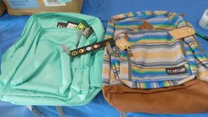 2 New JanSport backpacks with laptop sleeve, lifetime guarantee