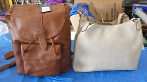Travel backpack and handbag