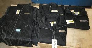 4 Womens Medium zip front windbreaker with another layer inside that zips out for extra windrain protection