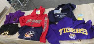 4 sweatshirts and 3 tshirts Youth Small