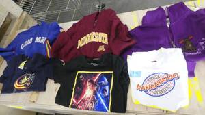 3 sweatshirts and 3 tshirts Youth Med 1012