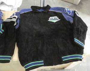 3 Suede Superbowl jackets adult size XL