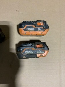 (2) RIDGID 18V OCTANE Bluetooth 3.0 Ah Batteries (2-Pack) & RIDGID 18V Lithium-Ion 4.0 Ah Battery See Pictures