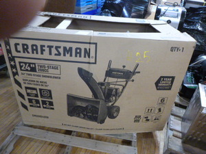 lot 25 image: NEW Craftsman 24 Two-State Snowblower