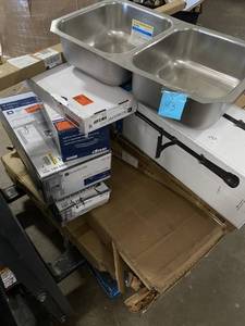 HUGE LOT Misc Goods - GREAT FOR RESELLERS - Cabinets, Tools, Toys, Sinks Faucets Etc..