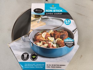 New Gotham Steel Diamond Non-Stick Jumbo Cooker