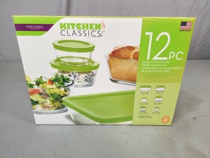 New Kitchen Classics 12 Piece Glass Food Storage Set