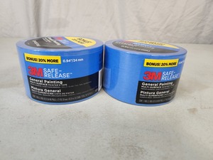 6 New Rolls of 3M Safe Release General Painting Tape