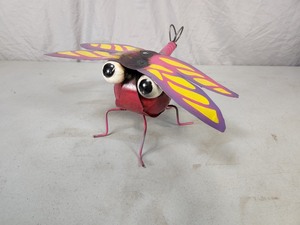 New Handmade Recycled Metal Art Dragonfly