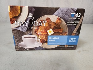 New Case of Day to Day 42 Count Breakfast Blend K-Cup Coffee