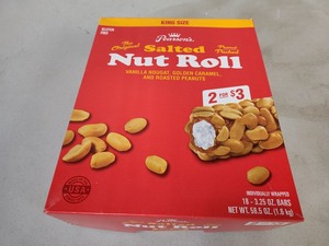 New Case of Pearsons King Sized Salted Nut Rolls