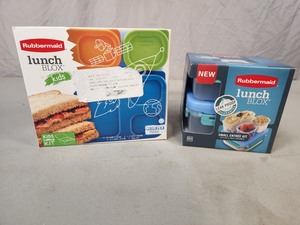 2 New Rubbermaid Lunch Blox Set