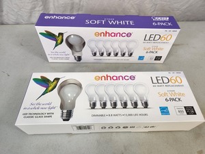 2 New Boxes of Enhance LED Lightbulbs