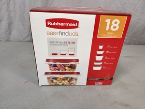 New Rubbermaid Easy Find Lids 18 Piece Set