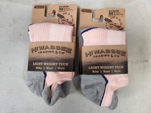2 New Pair of Hiwassee Trading Co Lightweight Tech Merino Wool Socks