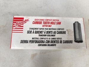 New Milwaukee Carbide Tooth Hole Saw