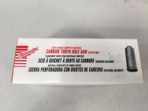 New Milwaukee Carbide Tooth Hole Saw