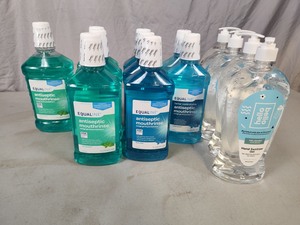 13 New Bottles of Mouthwash and Hand Sanitizer