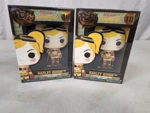 2 New Funko Pop DC Bombshells Harley Quinn Pins