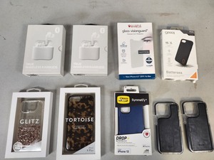 2 New Wireless Earbuds and an Assortment of Phone Cases