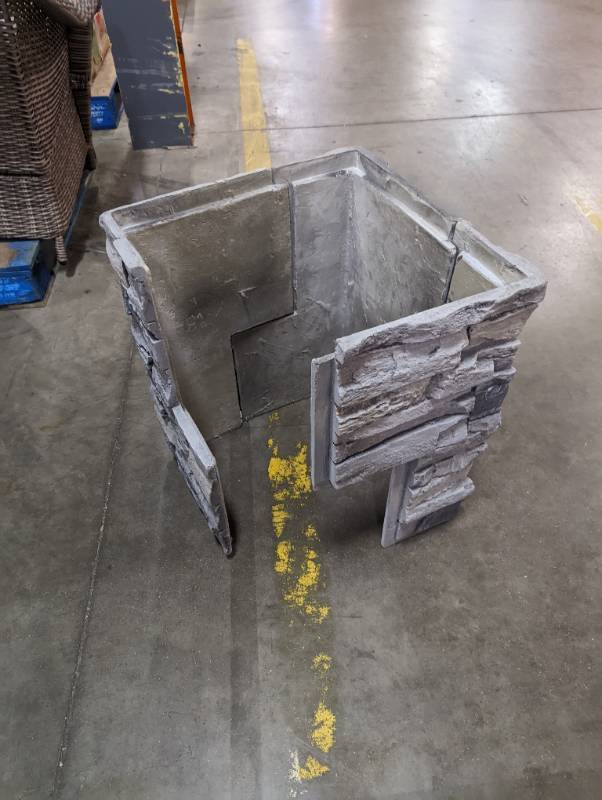 lot 106 image: Genstone 12 in. x 24 in. Stacked Stone Northern Slate Faux Stone Siding Outside Corner Panel