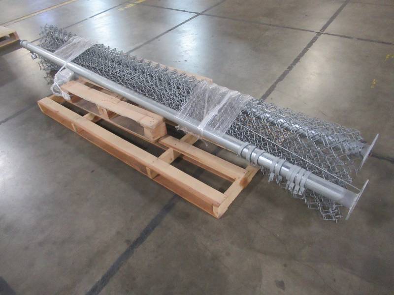 lot 207 image: 10 Tall Chain Link Fencing with posts.  Not sure on Length I would say approximately 8