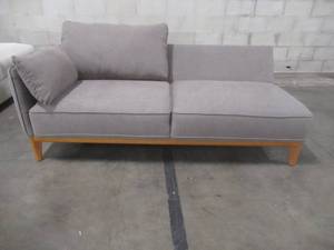 lot 415 image: CREATED FOR MACYs JASON FURNITURE Loveseat, in Gray, Approximate Dimensions 74 x 36 x 27 Tall. In Like New Condition.