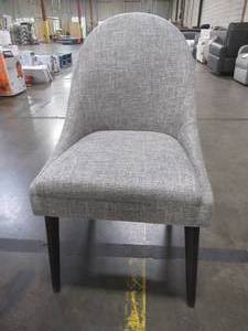 lot 425 image: CREATED FOR MACYs JASON FURNITURE Upholstered Lounge Chair. Cloth Upholstery. In Like New Condition.