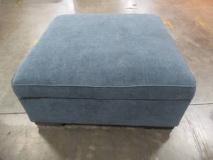 lot 440 image: CREATED FOR MACYs RADLEY FURNITURE  Storage Ottoman in Heavenly Naval On Casters.