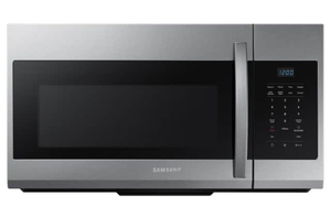 lot 1 image: SAMSUNG 30 in. W 1.7 cu. ft. Over the Range Microwave in Fingerprint Resistant Stainless Steel
