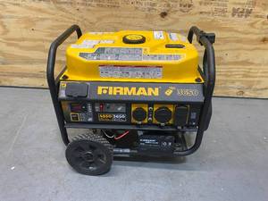 lot 36 image: FIRMAN 3650 Watt Recoil Start Gas Portable Generator