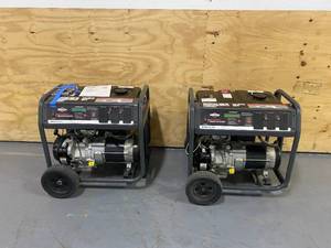 lot 86 image: BRIGGS & STRATTON Lot of 2-  Storm Responder 6250-Watt Gasoline Portable Generators
