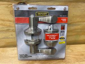 lot 45 image: DEFIANT Naples Satin Nickel Combo Pack
