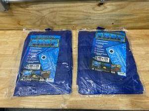 lot 47 image: Lot of 2- All Purpose Tarps (10 x 12)