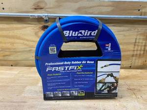 lot 113 image: BLUBIRD Professional-Duty 14 in. Rubber Air Hose (50 ft.)