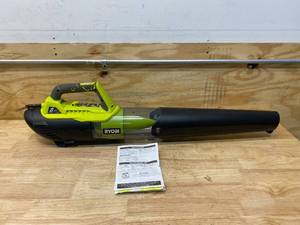lot 56 image: RYOBI 135 MPH 440 CFM 8 Amp Corded Electric Jet Fan Blower