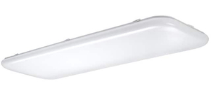 lot 96 image: HAMPTON BAY 49 in. x 18 in. Rectangular Light Fixture LED Flush Mount High Output 5500 Lumens Smooth Acrylic Lens Kitchen Lighting
