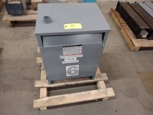 lot 91 image: Square D Transformer, 15 KVA Cat. N...