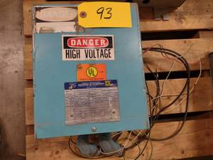 lot 93 image: Square D Transformer, 10 KVA No. 10...