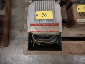 lot 96 image: GE Transformer, 5 KVA, No. 9T21B102...