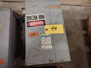 lot 99 image: Hevi-Duty Transformer, 10 KVA, No. ...