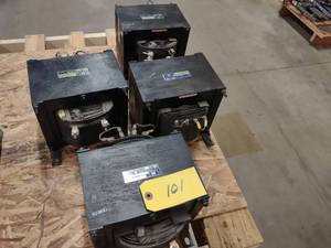 lot 101 image: (4) Hevi-Duty Transformers, 5 KVA, ...