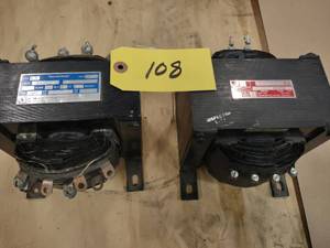 lot 108 image: (2) Assorted Transformers...