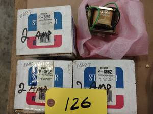 lot 126 image: (3) Stancor P-8662 Transformers, Ne...